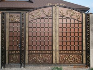 Ворота кованые металлические премиум класса