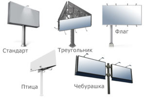 Разновидности бигбордов